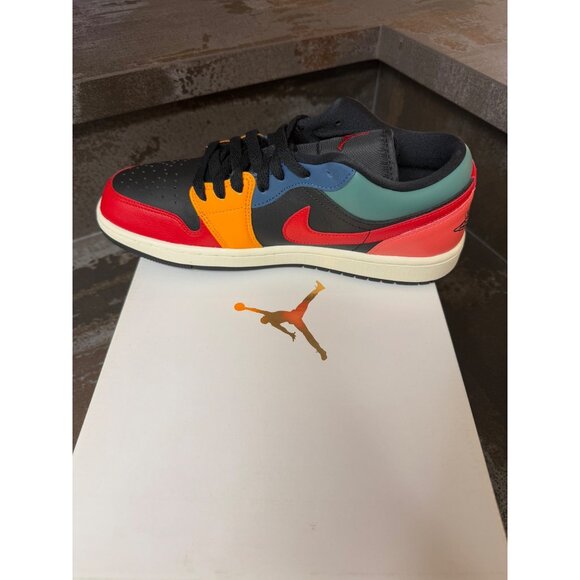 Women's Air Jordan 1 Low SE Black Multi-Color Size 9.5- DN3739-060 - Picture 7 of 10